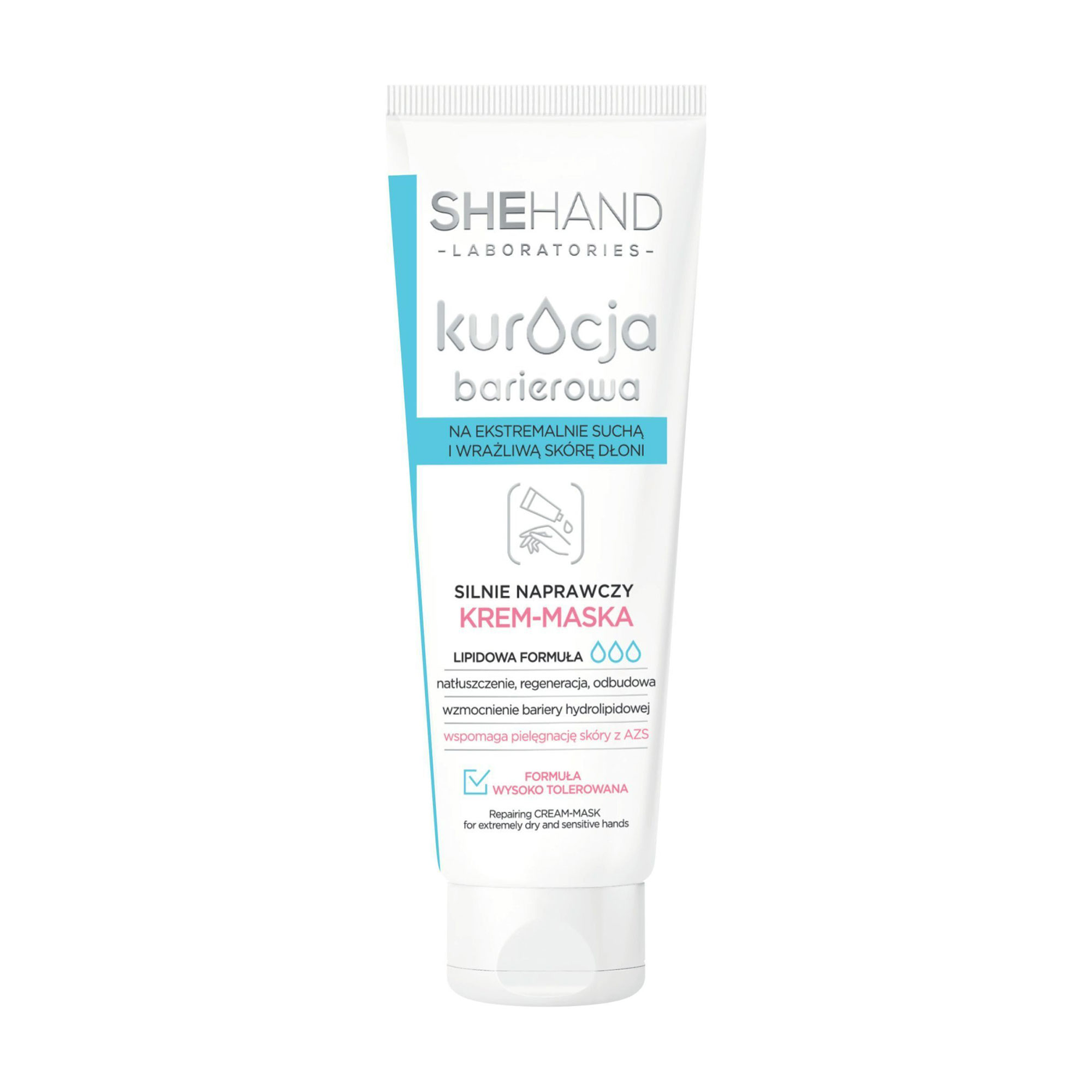 Інтенсивно відновлювальна крем-маска SheHand Repairing Cream-Mask для дуже сухої та чутливої шкіри рук, 75 мл
